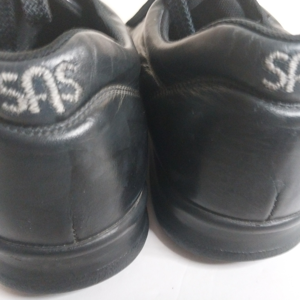 SAS Free Time Size 6.5 Leather Black Espadrilles for Women. Made In USA - Picture 6 of 13